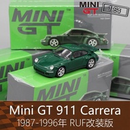 Mini GT 1: 64 Green RV Sports Car Model 911 Yellowbird RUF Modified CTR Suitable for Porsche 930