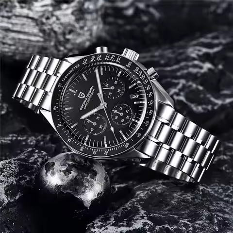 NEW PAGANI DESIGN Mens Watches Top Luxury Quartz Watch For Men Fashion Speed Chronograph AR Sapphire