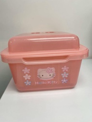 1998年🇯🇵日本製Hello Kitty 廚房碗碟塑膠儲物盒，共3 件組件，特大容量22x 30x 19cm / Sanrio Japan/ Made in Japan/ PVC Kitchen Storage