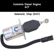 DCEC Stop Solenoid (24V) 3935650 Cummins 6CT Diesel Engine