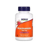 Niacinamide (Vitamin B-3) 500 mg 100 Veg Capsules (Now Foods)