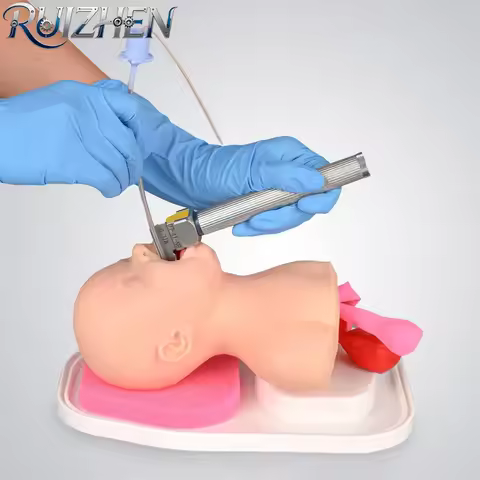 Infant Airway Intubation Manikin Head Neonatal Airway Management Simulator Pediatric Intubation Mani
