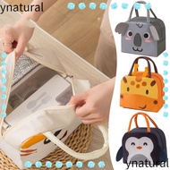 YNATURAL Cartoon Stereoscopic Lunch Bag, Thermal Bag Portable Insulated Lunch Box Bags,  Cloth Lunch Box Accessories Thermal Tote Food Small Cooler Bag