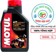 Nhớt Motul 7100 10W50 H-TECH 100 10W40 xe số tổng hợp toàn phần - Dầu nhớt xe máy 4T