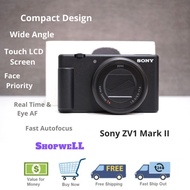 Used SONY  ZV-1 II / ZV1II / ZV-1 Mark II / ZV-1 Mark 2 Best Point and Shoot Digital Camera for Vlogging Filmmaking