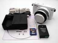 *輕巧微單* Nikon 1 j3 + 10-30mm VR 鏡頭 - 公司貨 - 快門數37xx -