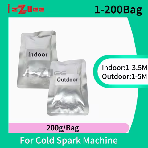 1~200 bags Ti Powder 200g Cold Spark Stage Machine Effects Dmx Fountain Sparkular Consumables Dj Bar
