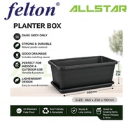 Felton Brown Planter Box Flower Garden Pot FBL2239