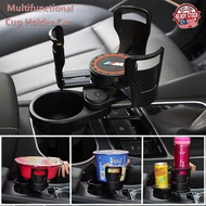 Multifunctional 4 In 1 Cup Holder Car 360° Adjustable Car Cup Holder Expander Base Tray Car Drink Cup Bottle Holder