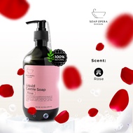 Soap Opera Liquid Castile Soap 500ml Body Wash in Rose