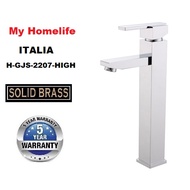 ITALIA H-GJS 2207-HIGH  BASIN MIXER TAP / SOLID BRASS FAUCET (NON RETURNABLE)