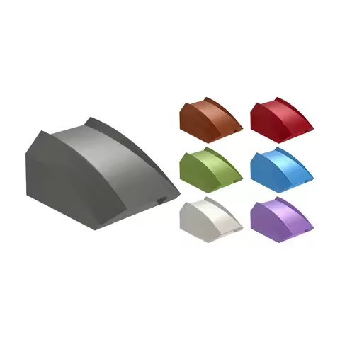 Assembled 2x2 Curved Brick Cross-border Building Block Parts Small Particle Building Blocks Are 1015