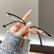 Korean Version Ultra Light Metal Anti Blue Light Gray Glasses Business Glasses Sven Polytechnic Men'