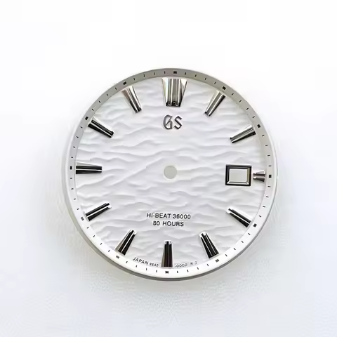 NH35 Dial GS Assembly Mechanical Watch Accessories with GS Watch Literal Hand Case Dial Size 33.5mm 