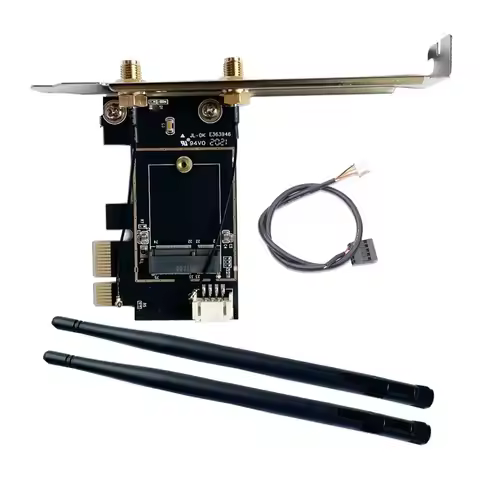 PCIE Wifi Card Adapter Wireless Network Card M2 NGFF Bluetooth Converter For Desktop Wi-Fi 8260 8265