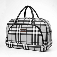 20 Inch Black Gray Grid BDG Duffle Bag Travel Bag