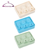 [deevoka] Ice Cubes Silicone Model Ice Cubes Tray 3 Sizes Grids Cubes Maker for Chilling Tea Beverag