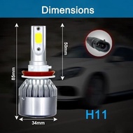 Headlamp lamp C6 LED Car COB C6 H11 High Quality Headlight C6 H11 variation