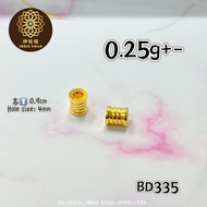 IBRIZ Jewellery BD335 | 916 Gold Beads BVL Slim Waist Accessories For Women Beads Emas 916 BVL Pingg