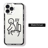 เคสโทรศัพท์เหมาะสำหรับ Samsung Galaxy A03 A04 A02S A03S A04S A04E A50 A50S A30S A10/A11 M10/A12 M11/A20 M12 A30การ์ตูน Matchman เคสป้องกัน TPU ใส