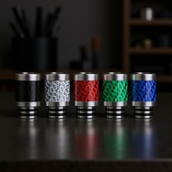 9.11-New Style 510 Carbon Fiber Stainless Steel 510 drip tip Carbon Fiber