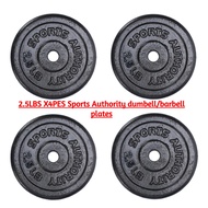4PCS - 2.5LBS PLATES SPORTS AUTHORITY DUMBBELL