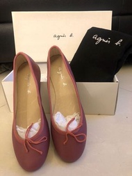 Agnes b 紫粉紅色鞋