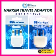 <SGINSTOCK> Narken Travel Adaptor 2-in-1 – Type G (3 Rectangular Pin) & Type C (2 Round Pin)