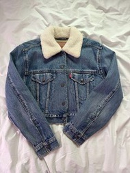 降價 LEVIS 羔羊毛短版牛仔外套