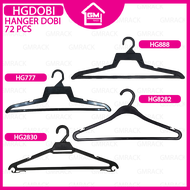 [GMRACK] HANGER DOBI (BLACK) 72 PCS HG888 / HG777 / HG8282 / HG2830