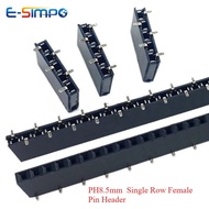 20PCS 2.54mm SMD Socket Stackable 1x2-10P 12P 14P 15P 16P 20P 24P 25P 30P 40P PH8.5 Single Row SMT F