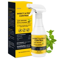 Peppermint Oil Spray for Bugs Indoor Home Kitchen, 16OZ Natural Pest Control Spray Ant Spider Roach 