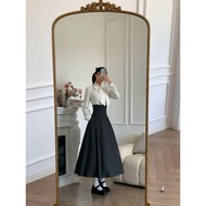 Pattern Maker Fish Mom High Waist Skirt+Butterfly Flutter Collar Shirt