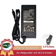Original 36W 12V 3A 5.5x2.5mm AC Adapter Charger ADPC1236 DA-36Q12 For Philips AOC 224CL2 234CL2 234E5Q LCD Monitor Power Supply