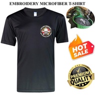 EMBROIDERY SULAM WATERBORNE OPERATION VAT69 TACTICAL ROUNDNECK MICROFIBER AND COTTON BLACK T-SHIRT