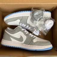 SEPATU SNEAKERS AJ LOW ABU PUTIH BIRU 36-40 IMPORT