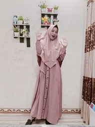 GAMIS SYARI SET HIJAB SYARIFAH BY ESCALA MODE//GAMIS WANITA REMAJA