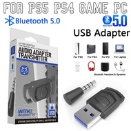 【Fast and Free Delivery】 Wireless Headphone Adapter For Ps5/ps4 Game Console Pc Gaming Accessories Headset Bluetooth
