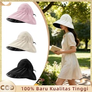 Women's Anti-UV Wide Visor Hat Foldable Anti-UV Sun Visor Hat Women's Protection Visors Fisherman Po