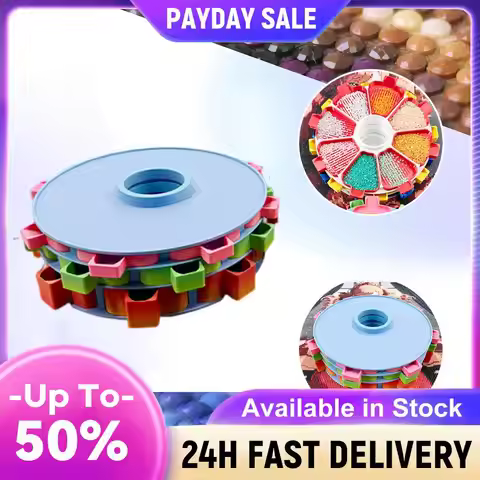Rotating Diamond Painting Tray Organizer Diamond Art Trays Kits Diamond Painting Accessories and Too
