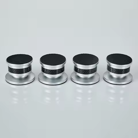 Pailvens loudspeaker Spikes Set of 4 Lightweight Alu Alloy loudspeaker Feet Subwoofer Feet with 8x A