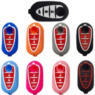Silicone Key Cover Holder For Alfa Romeo Giulietta Myth Junior 4C Romeo Mito Myth 159 GTO GTA Car Re
