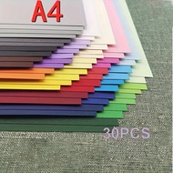 A4 Cardstock 30 sheets Colored Cardstock Assorted 30Colors, 230 gsm Card Stock Colorful Paper for Cr