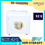 Mirage ส่งฟรี ตู้แช่แข็งฝากระจก2ระบบ ตู้แช่นมแม่ฯลฯEC-260G/9.2คิว 202Kg. รับประกันศูนย์ 5ปี ความเย็น1ปี มีทีมช่างบริการซ่อมถึงบ้าน