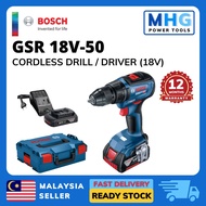 BOSCH GSR 18V 50 (5.0Ah) Brushless Cordless Drill Driver - 06019H50L1 - MHG.POWERTOOLSS