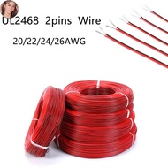 EEM 1 Meters Red Black Wire 16/18/20/22/24/26AWG Electrical Wire Tinned Copper Insulated PVC Extensi