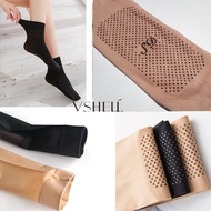 READY STOCK 1 Pair Muslimah Stokin Anti Slip Women Stoking Stocking Silk Socks Sock Massage Selesa c