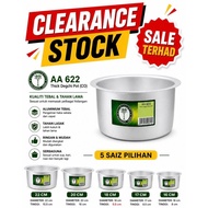 [CLEARANCE STOCK]PERIUK ALUMINIUM TEBAL DEGCHI POT SAIZ 22CM/20CM/18CM/17CM/16CM