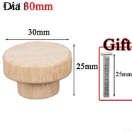 [Set of 10]Rattan Wooden Cabinet Handle Wood Round Cabinet Knob Wood Furniture Handles