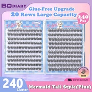 200/240 Jars Per Box 3d False Eyelashes 20 Rows Suitable For Women Makeup No Need To Glue Same Day D